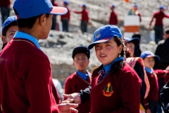 Lamdon-Schüler erwarten die Ankunft des Dalai Lama - 2017
