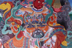 Wandmalerei im buddhistischen Kloster